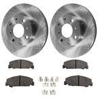 Front Brake Disc Rotors and Pads Kit for Honda Civic Coupe Sedan (93–97)