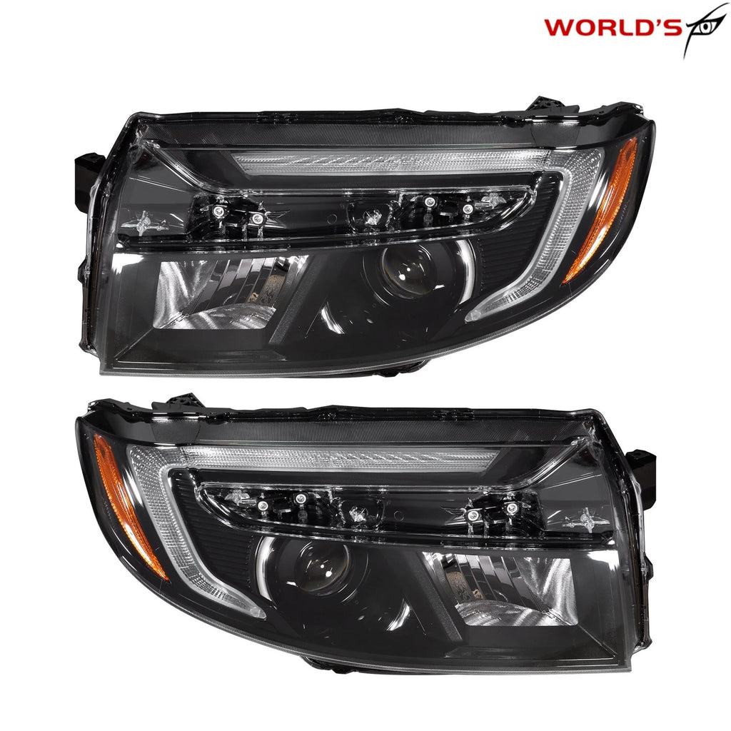 Set of 2 LED Headlights for Honda Ridgeline/Passport (2022–2025) Black