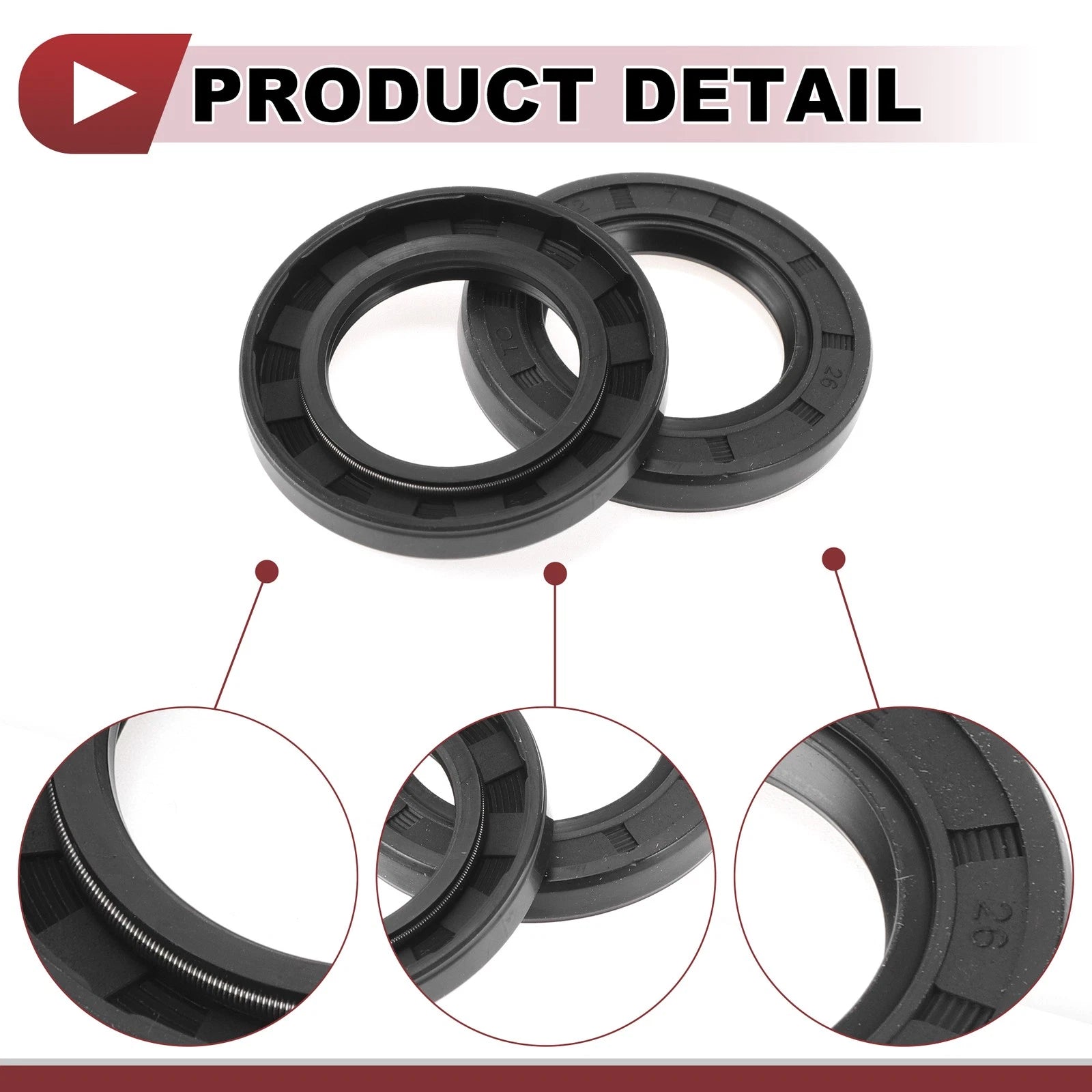 Set of 5 Rotary Shaft Oil Seals for Various Models (32x52x7mm)