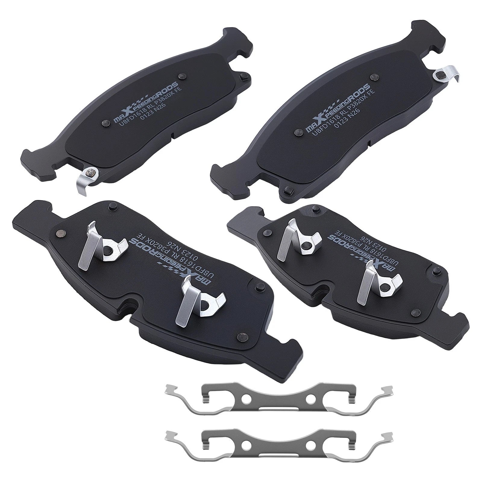 Set of 4 Front Brake Pads Kit for Dodge Durango (2011–2023) D1455 P1455