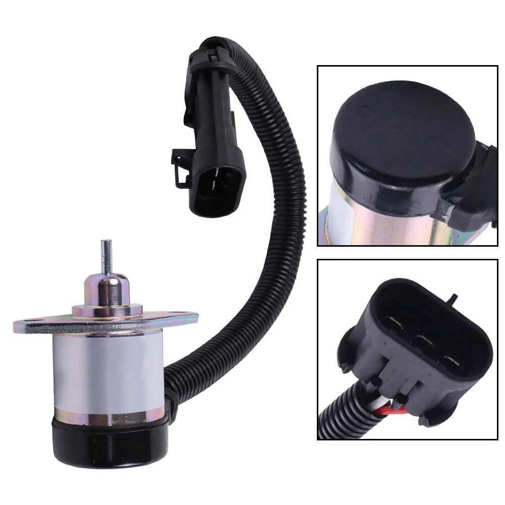 Fuel Shut Off Solenoid 6689034 for Bobcat S220 S850 T320 (–)