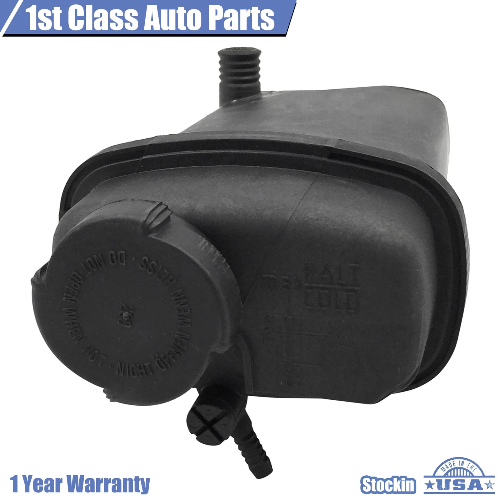 Coolant Expansion Tank w/Cap for BMW E31 E38 E39 E52 540i 740i 850i (1990–2001)