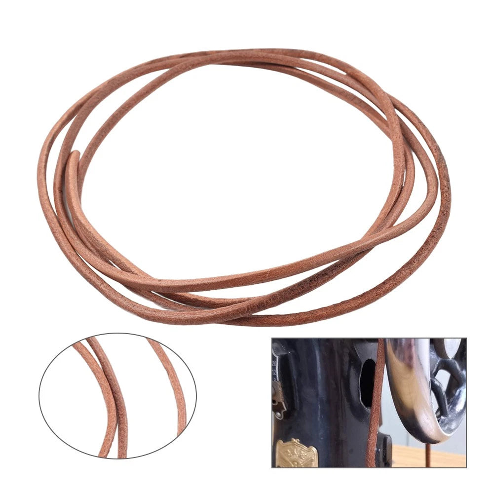 72" Leather Belt for Singer Treadle Sewing Machine (3/16" #B111-72)