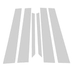 Set of 6 Door Pillar Window Trim for Toyota Prius (2005–2009) Chrome