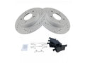 Rear Brake Pad and Rotor Kit for Mazda 3 (2006–2013) XY799GX