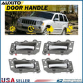 Set of 4 Door Handles for Jeep Grand Cherokee (2005–2010) Gray