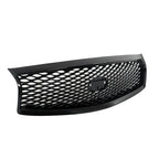 Front Upper Grille for Infiniti Q70 Q70L (2015–2019) Glossy Black with Camera Option