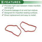 Set of 6 Lower Engine Intake Manifold Gaskets for Audi A4 (2008–2015) No. 06E129717F