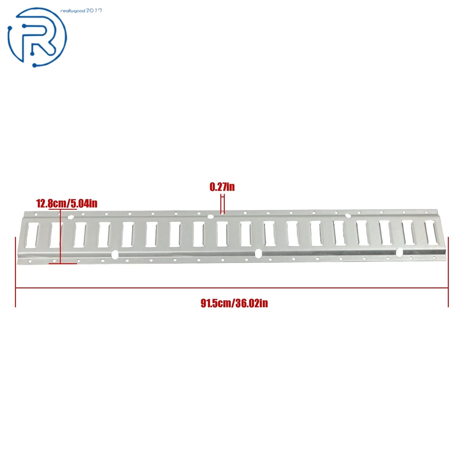 24" Steel E Track Tie Down Rail Kit for Secure Cargo