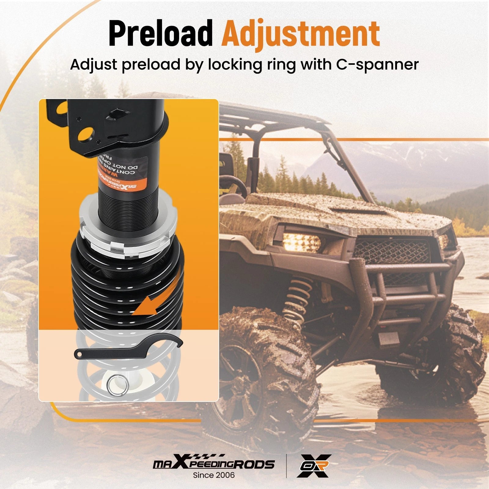 1x Front Shock for Can-Am Outlander 500 & MAX 500 (2007–2009) 7062000661