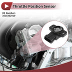 Throttle Position Sensor for Hyundai i10 (2006) No.3510202910
