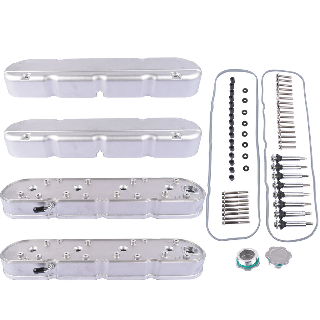 Aluminum Valve Covers with Coil Mounts for Chevy Small Block V8 (2000-2023)