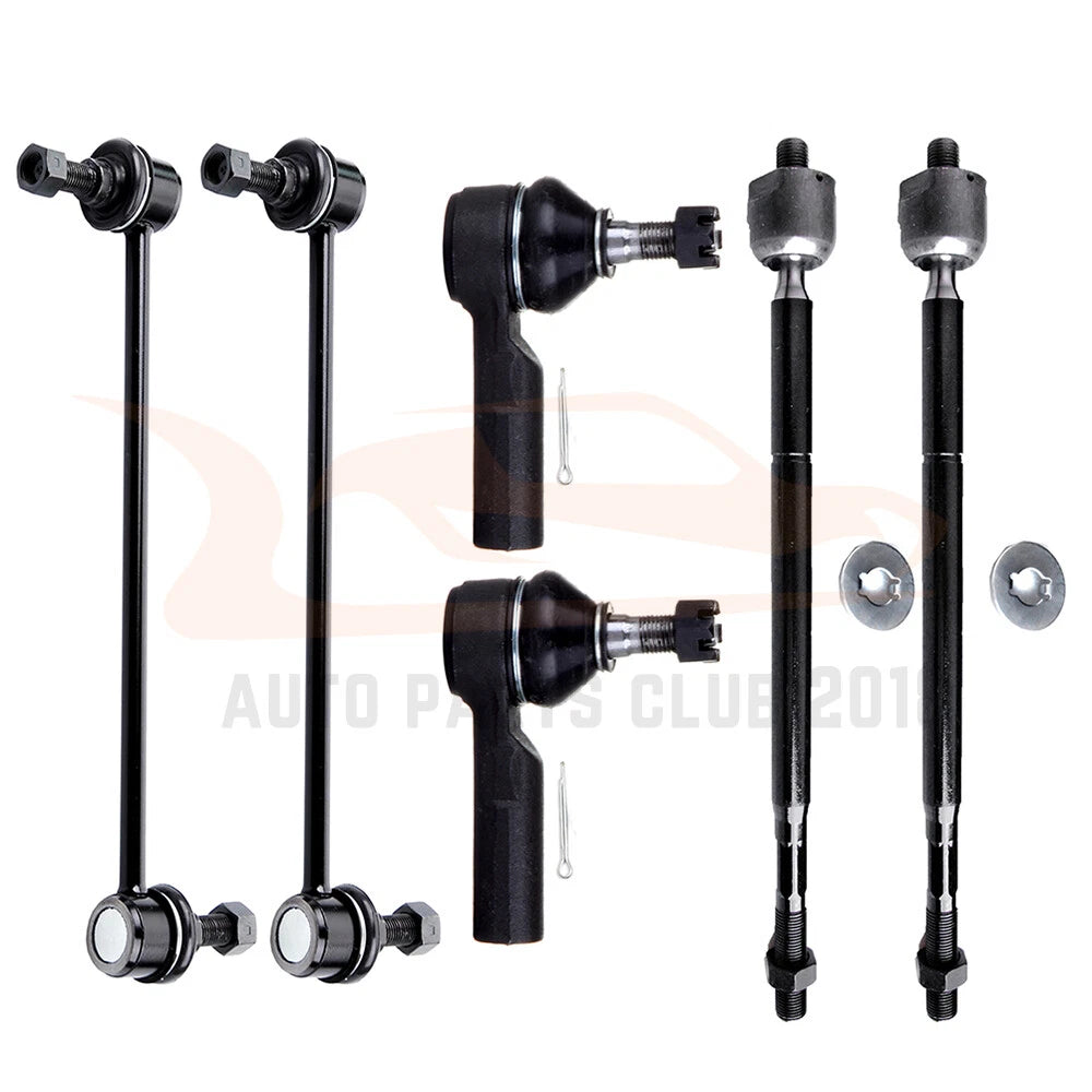 Set of 6 Front Steering Sway Bar Tie Rods for Pontiac Vibe Matrix (2003–2008)