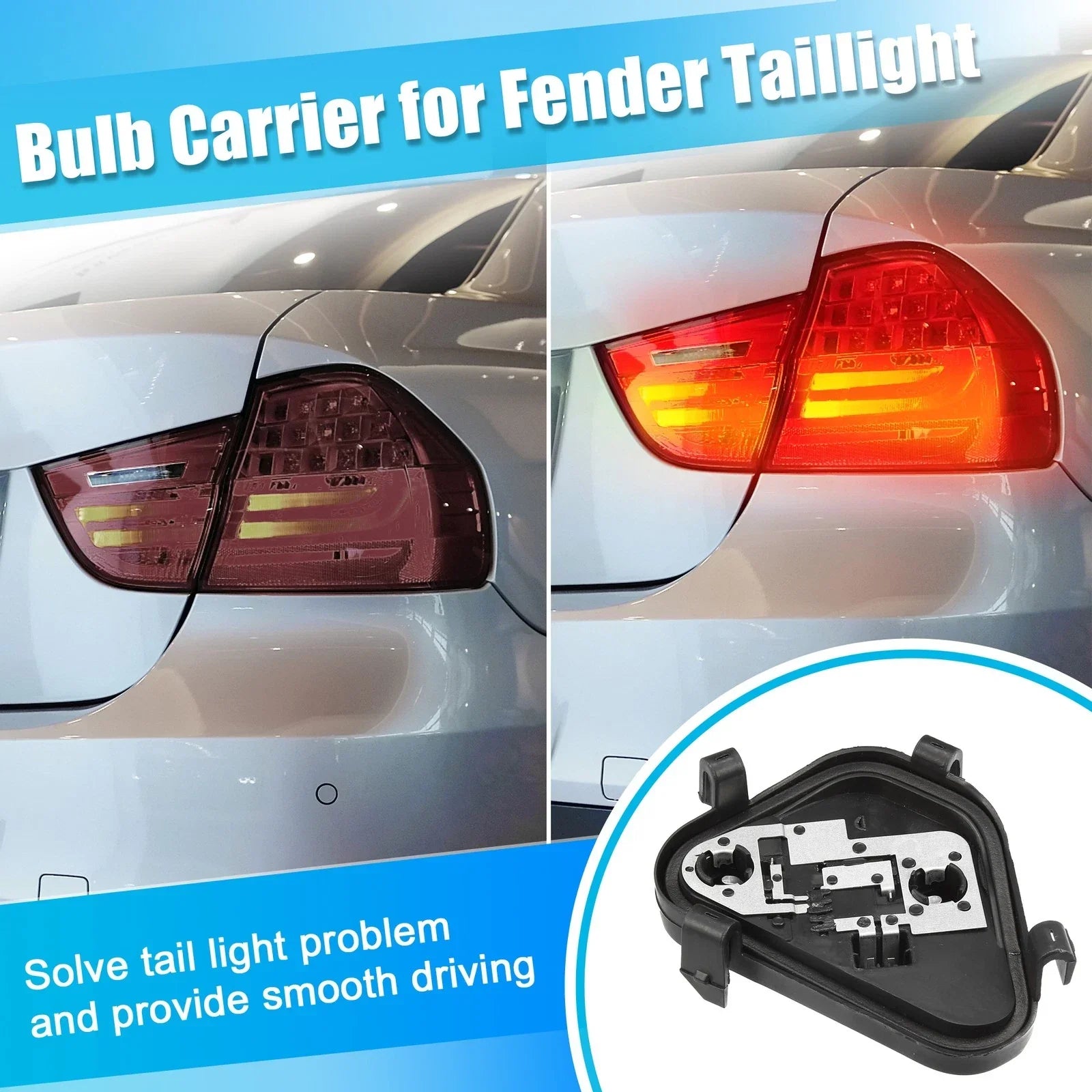 Tail Light Panel Bulb Socket Rear Left for BMW 335i (2014-2015)
