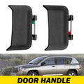 Set of 2 Exterior Door Handles for Jeep Compass (2007–2016) Black Plastic