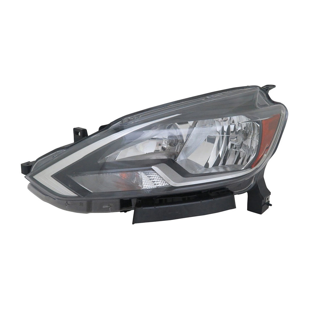 Replacement Driver Side Halogen Headlight Assembly w/o Daytime Running Lamp