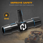 Coolant Pipe T Fitting w/ Hose Clamps for Can-Am Maverick X3 MAX RR R (2017–2023)