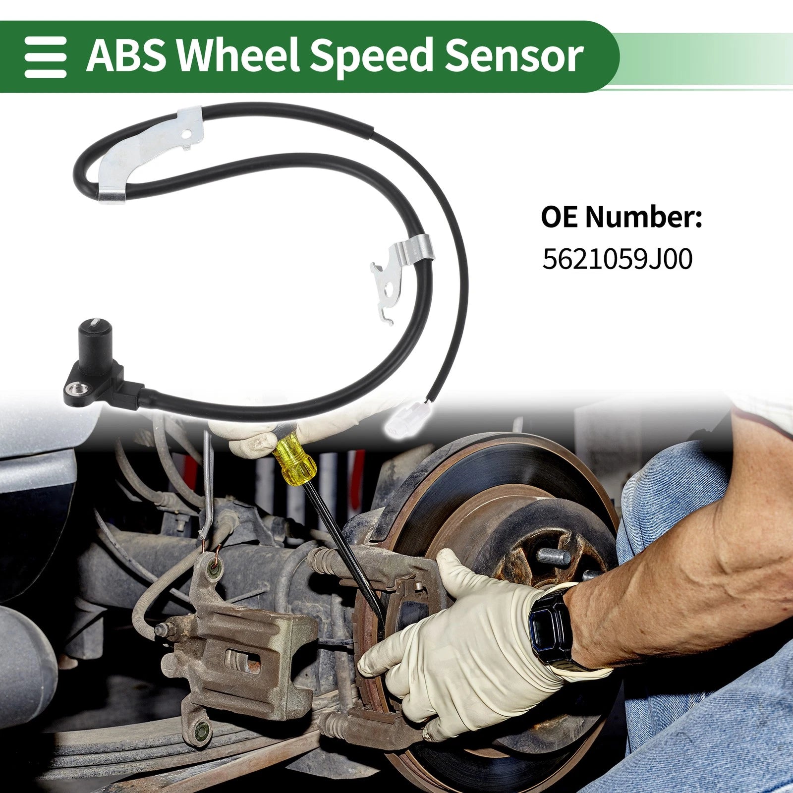 ABS Wheel Speed Sensor No. 5621059J00 for Suzuki Aerio (2002–2004)