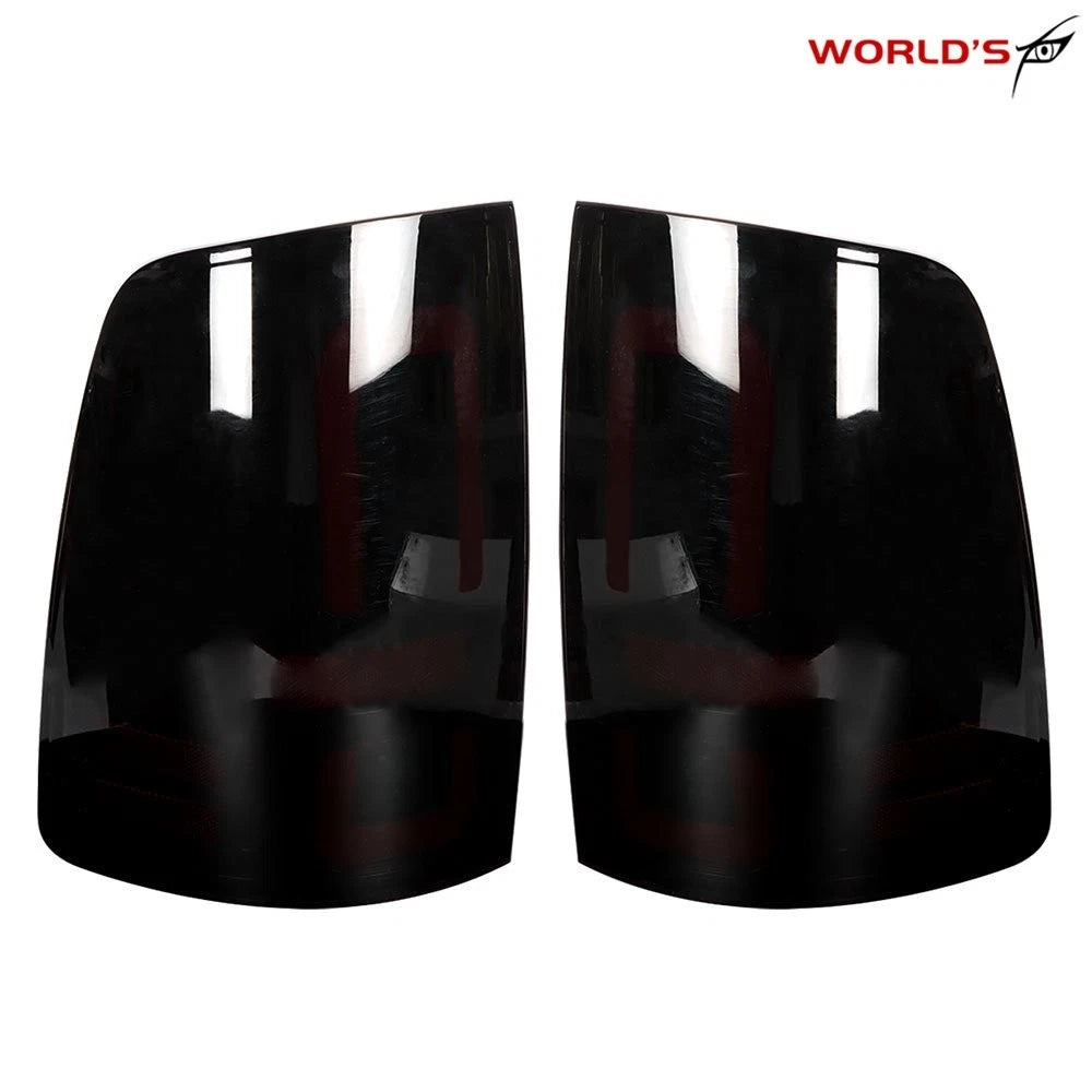 Set of 2 Halogen Tail Lights for Dodge Ram 1500 2500 3500 (2009–2018) Black Soot
