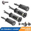 Complete Front Rear Shocks and Struts for 2008-2012 Honda Accord (Set of 4)