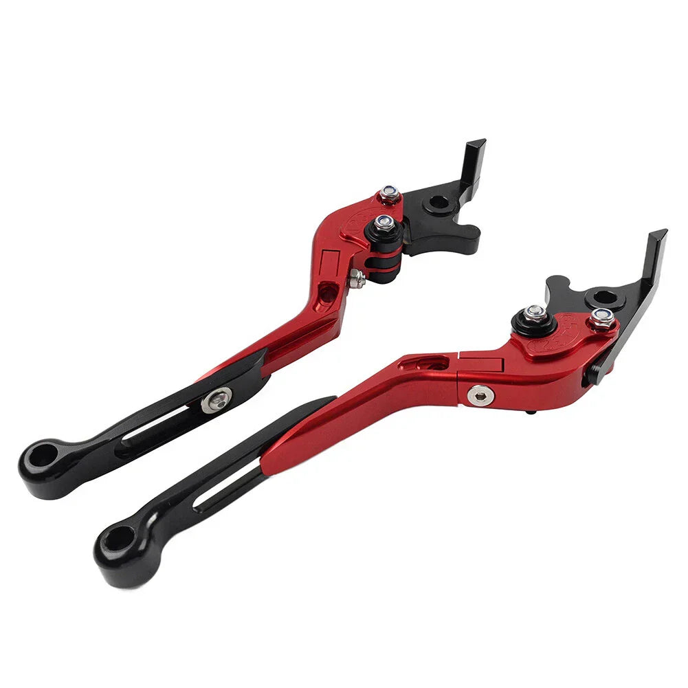 CNC Red Extendable Brake Clutch Levers for Kawasaki Z1000 ZX9R ZX6R (2003-2023)