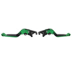 CNC Extendable Brake Clutch Levers for Yamaha YZF R1 (2009-2014) Green