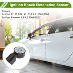 1 Pc Ignition Knock Detonation Sensor No.1F2118921 for Ford F-150 (2005–2008)