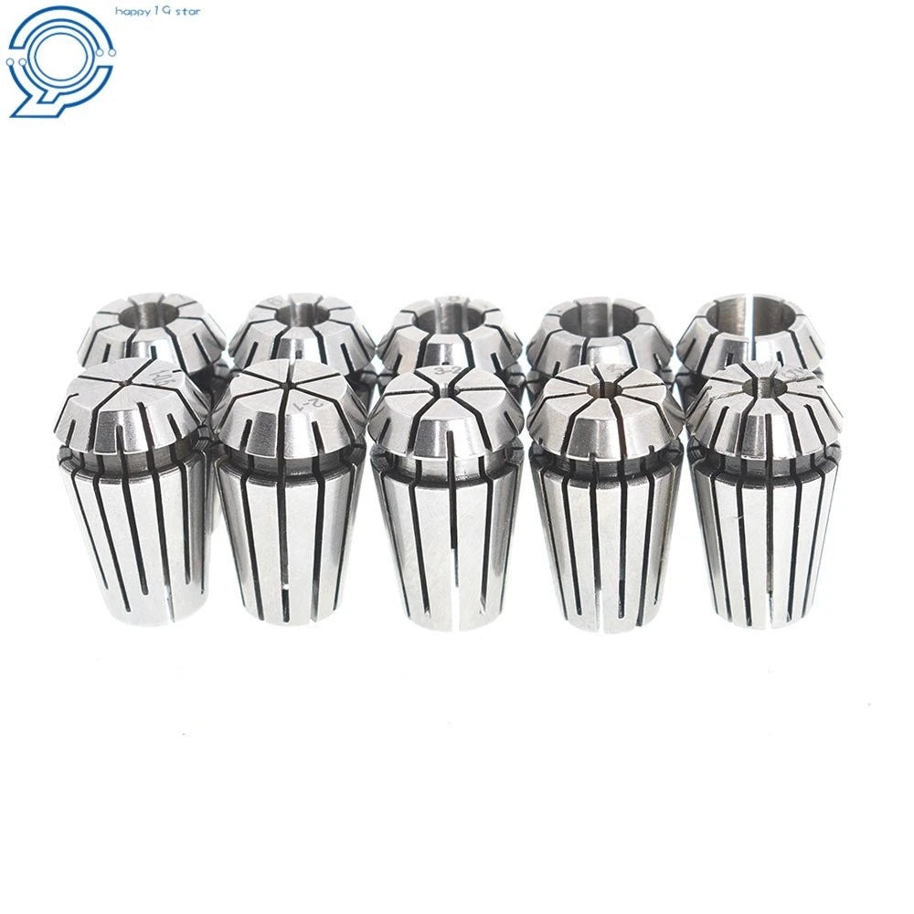 Set of 10 ER16 Spring Collets for CNC Milling Lathe Engraving Tool