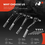 Set of 4 Outer Tie Rod Ends for Jeep Grand Cherokee (1999–2004)