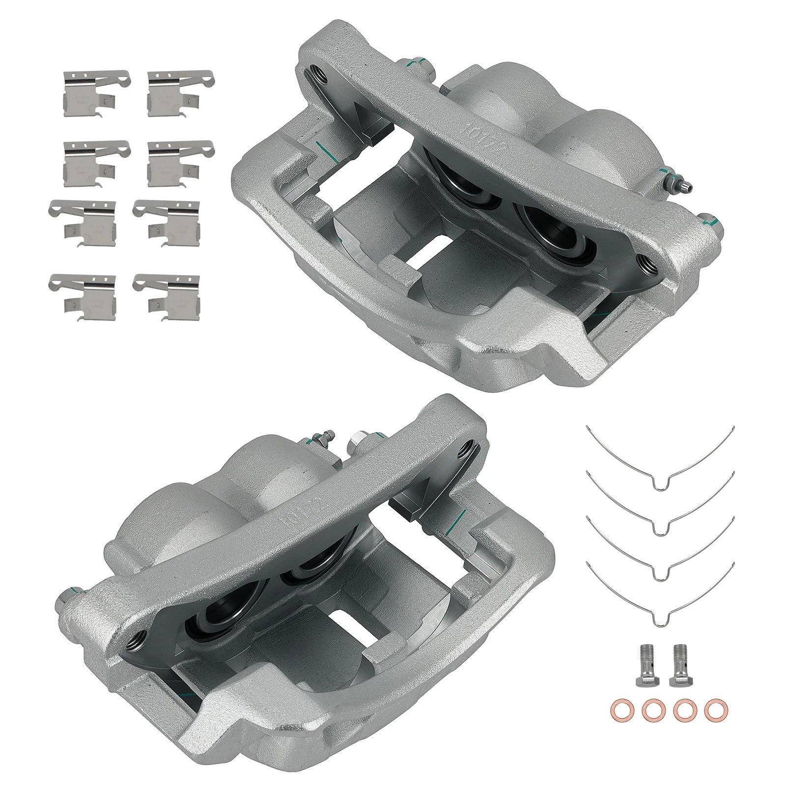 Front Complete Disc Brake Caliper Kit for Ford Super Duty F-250 F-350 (1999–2007)