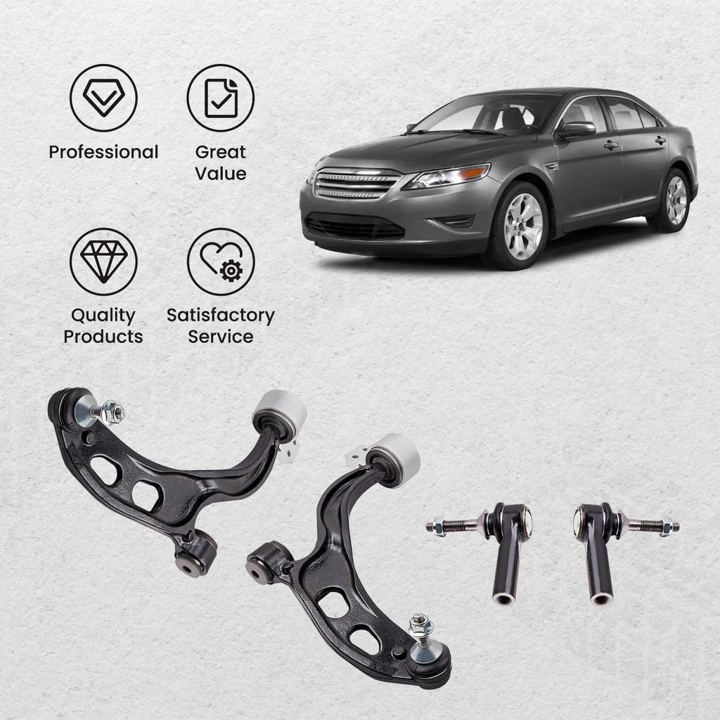 Set of 4 Front Lower Control Arm Assemblies for Ford Taurus (2010–2012)