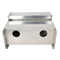 Aluminum Diamond Plate Step Battery Box Tool Box for Peterbilt 378 379 389 (31"x30"x19")
