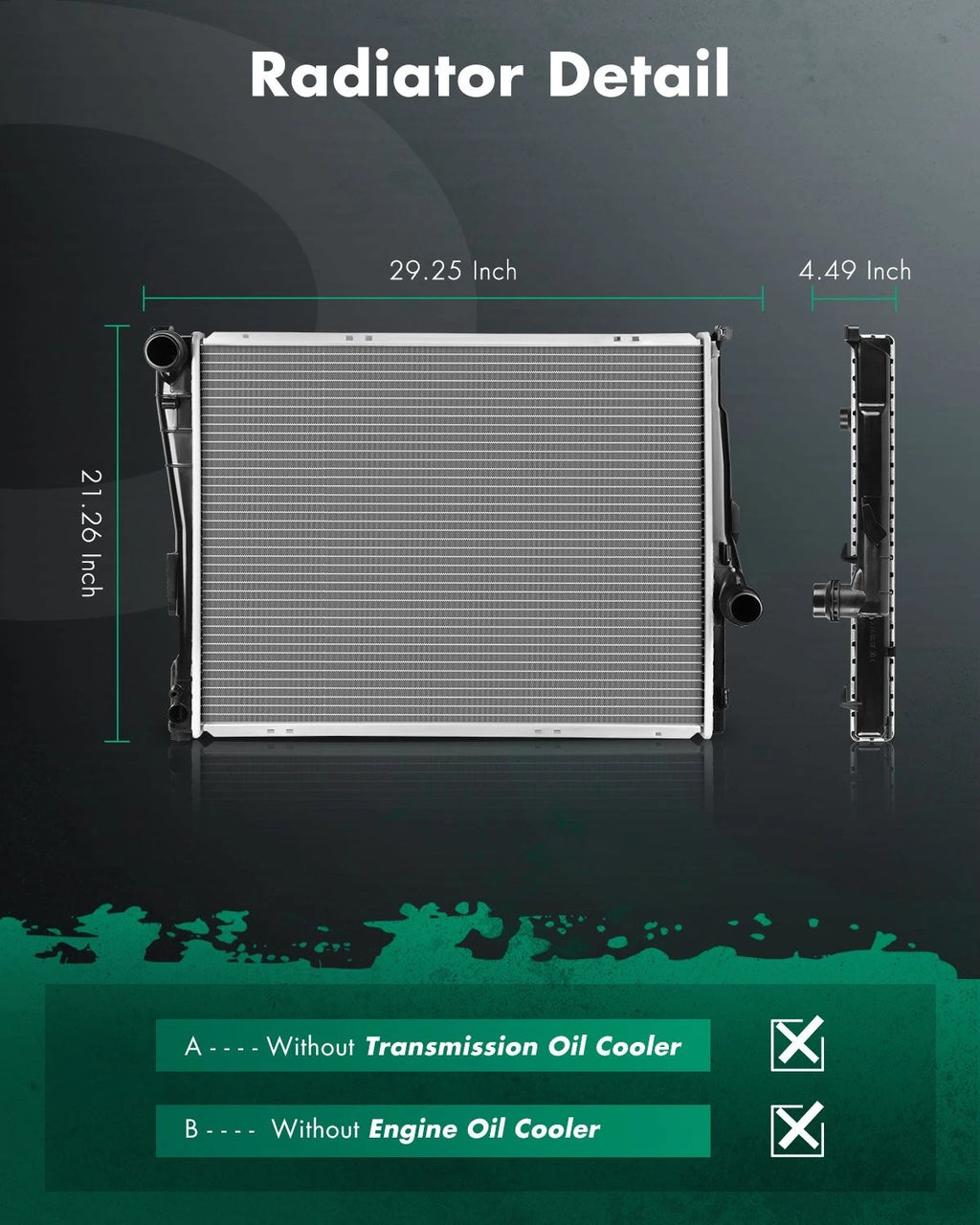 Radiator for BMW Z4 323 325 328 330 (1999–2008) 2.5L 2.8L 3.0L