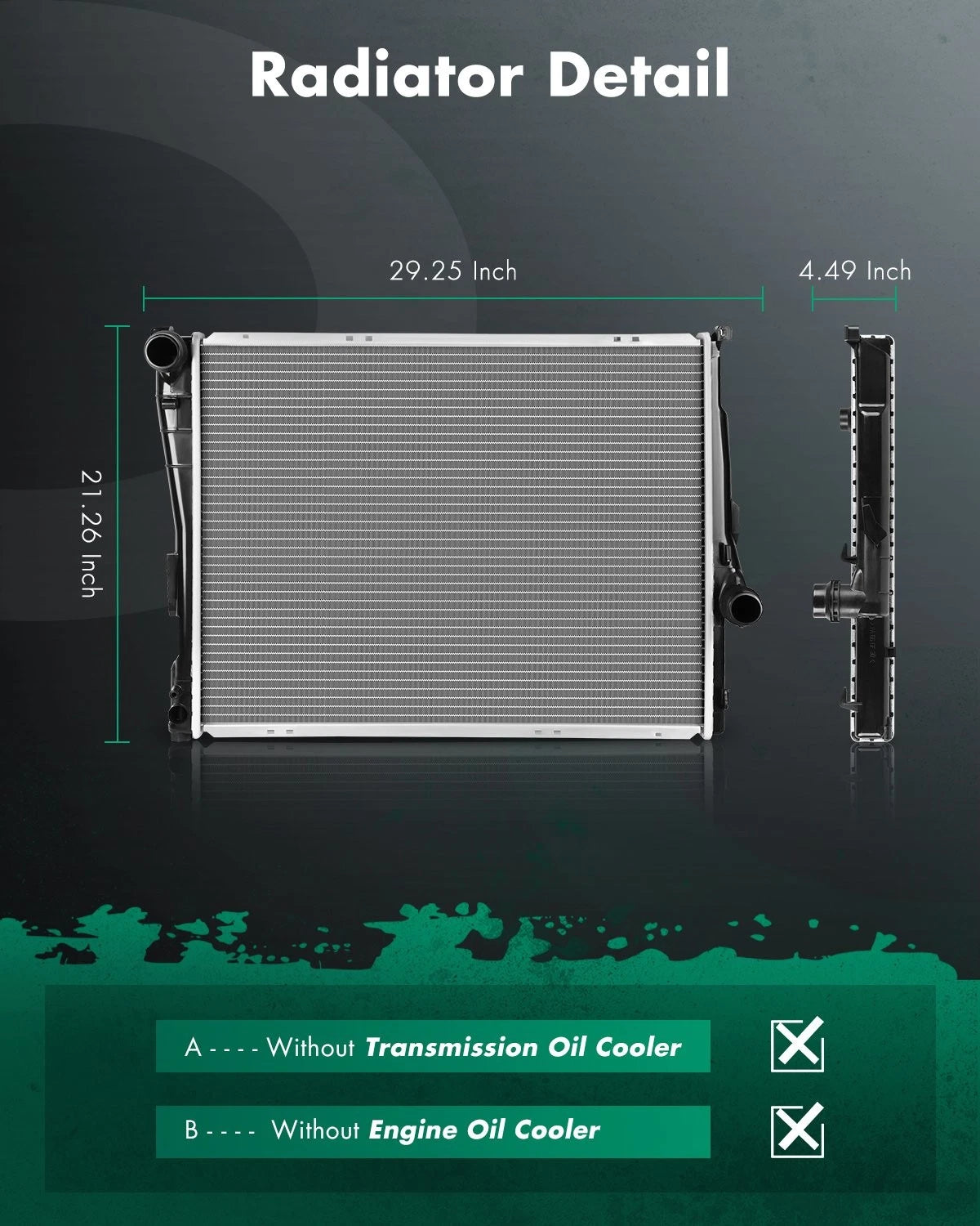 Radiator for BMW Z4 323 325 328 330 (1999–2008) 2.5L 2.8L 3.0L