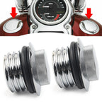 Vented Fuel Tank Cover for Harley Chrome (Fits Various Models)