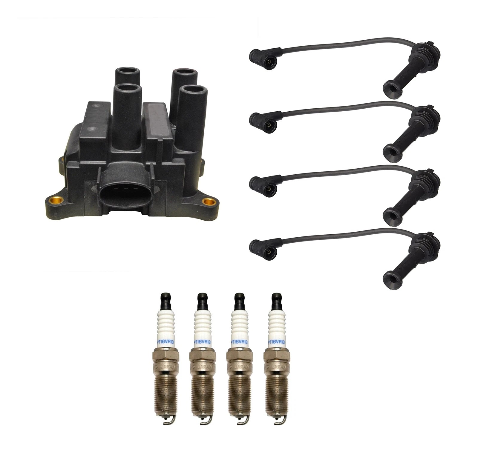 Denso Ignition Coil & Wire Set for Ford 2.0L L4 (2010–2012)