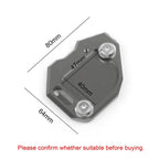 Side Stand Kickstand Plate Pad for BMW F800GS F800 GS (2008–2015) Gray