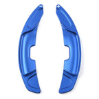 Blue Steering Wheel Shift Paddle Shifter Covers for Lexus ES300h ES350 (19-24)