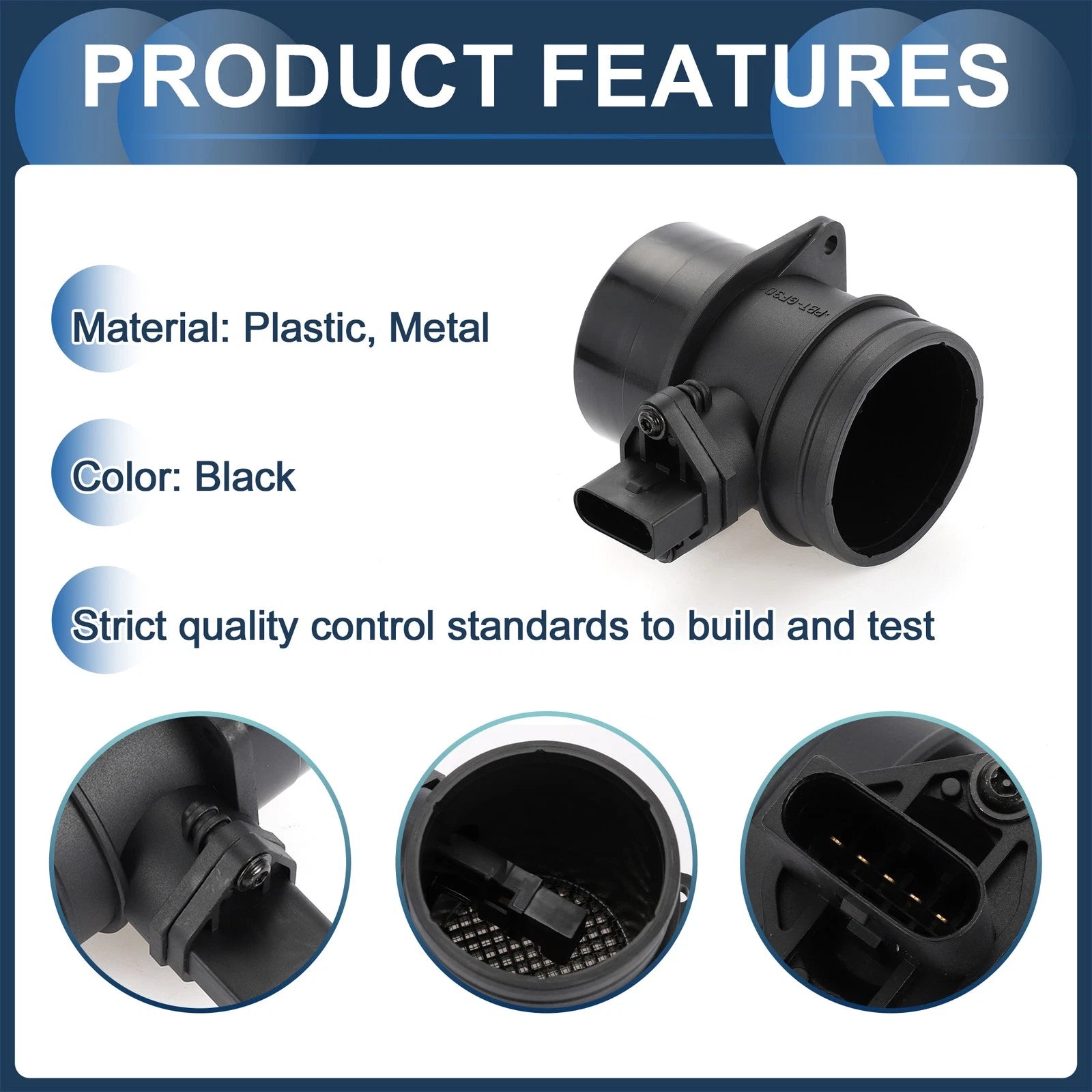 Mass Air Flow Sensor Assembly MAF No. 06A906461M for Audi TT Quattro (2003–2006)