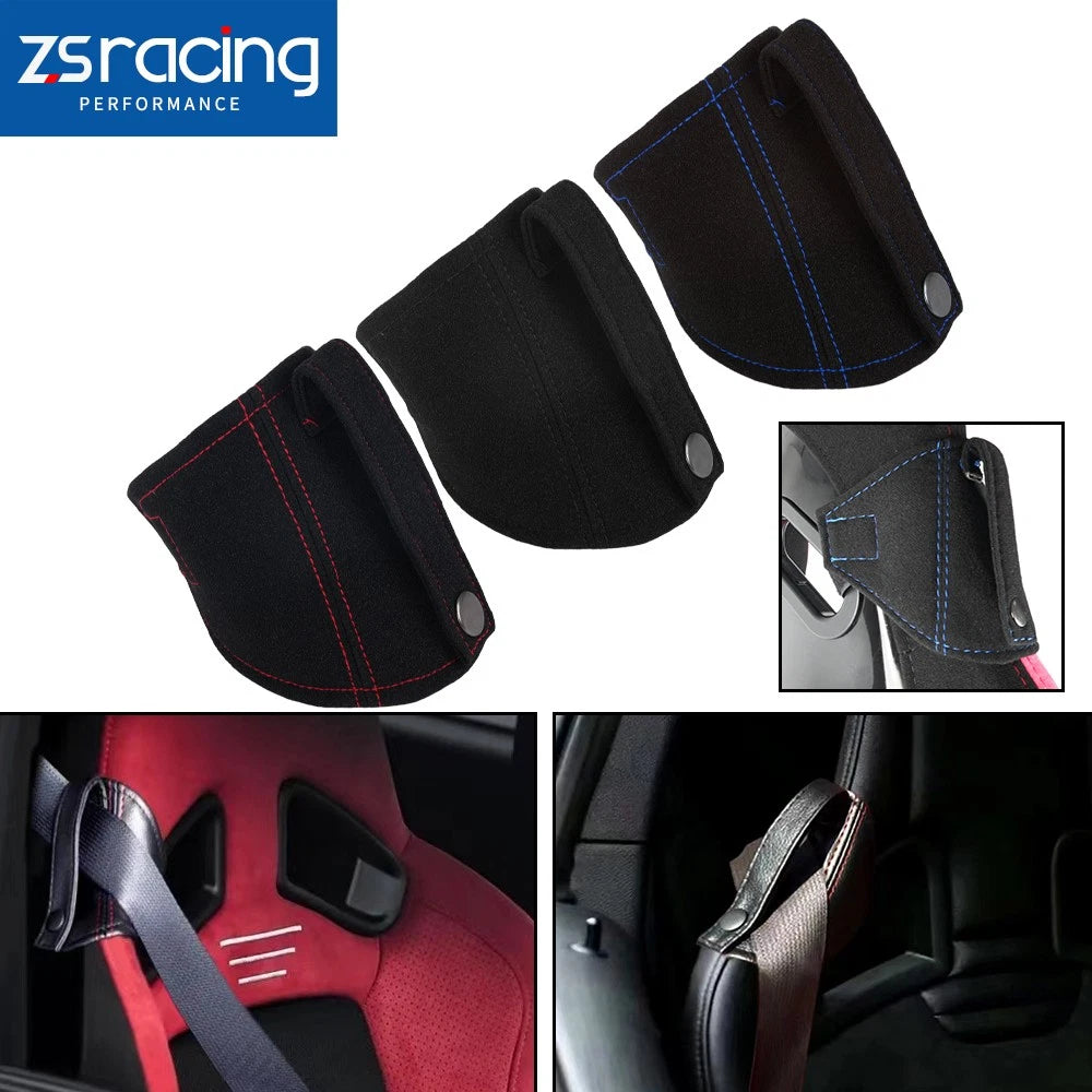 Suede Leather Bucket Seat Belt Holder for Universal Fit (All Years)