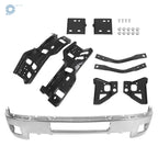 Chrome Front Bumper for Chevy Silverado 2500 3500 (2011–2014) with 8 Brackets