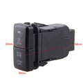 12V LED Light Bar On-Off Switch Blue/Green for Toyota