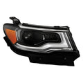 HID/Xenon Projector Headlight for Jeep Compass (2017–2021) w/LED DRL