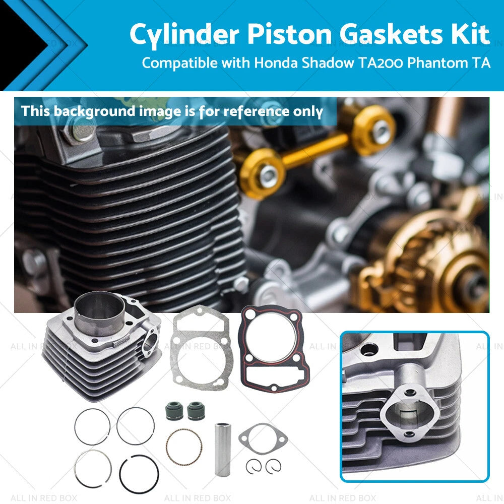 Cylinder Piston Gaskets Kit 63.5mm for Honda ATC200 XL200 (250cc)