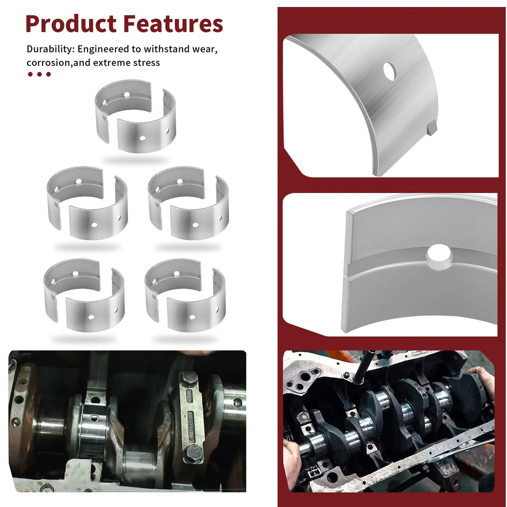 Crankshaft Main Bearing Set of 10 for Yamaha WaveRunner FX Cruiser (1800)