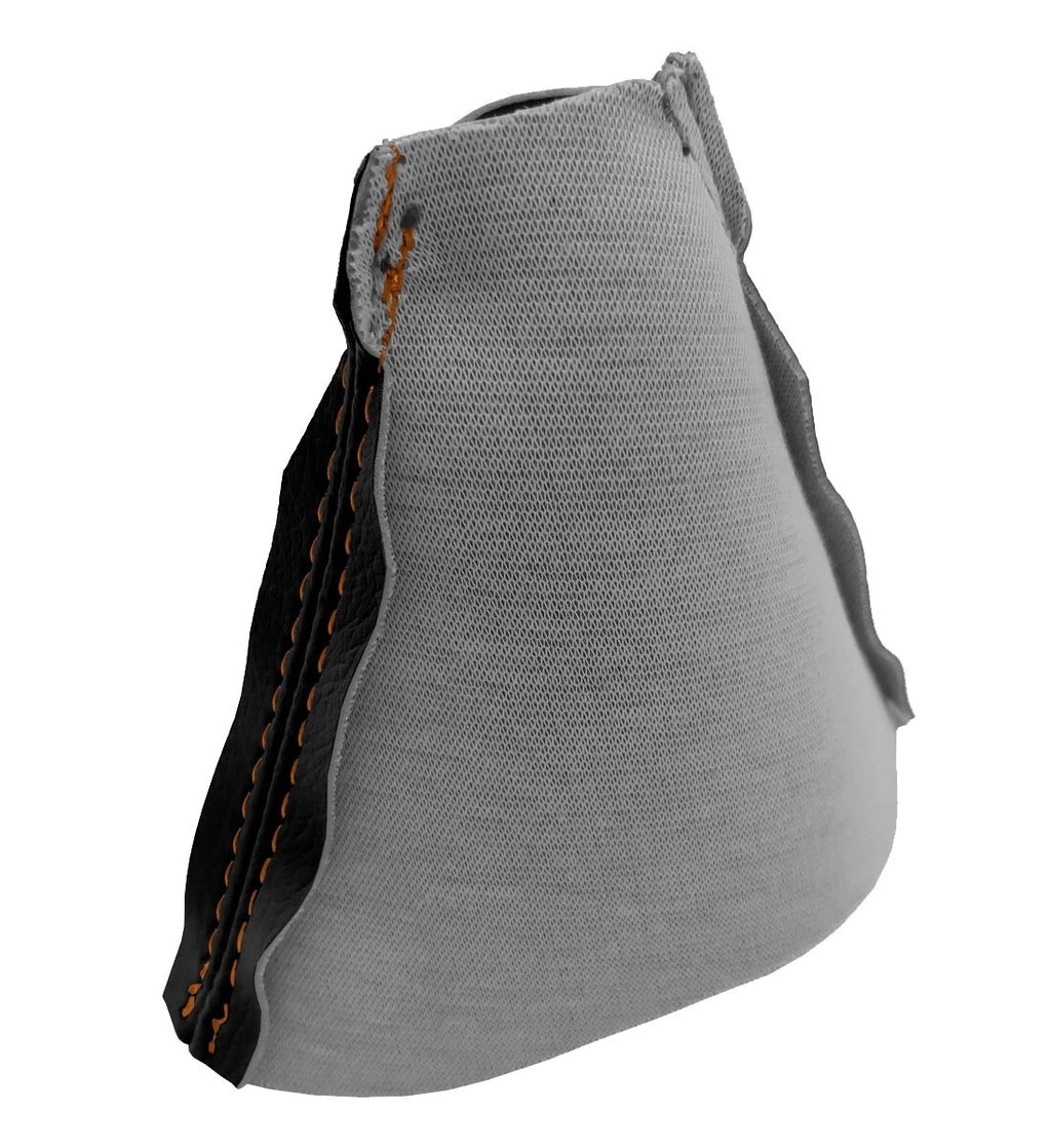 Leather Automatic Shift Boot Cover for Dodge Challenger (2015–2020) Orange Stitch