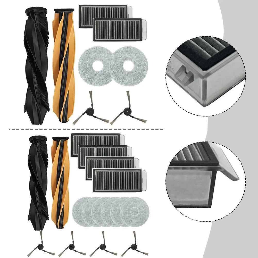 Main Side Brush Filter and Mop Cloth Kit for Dreame Matrix 10 Ultra (2023)