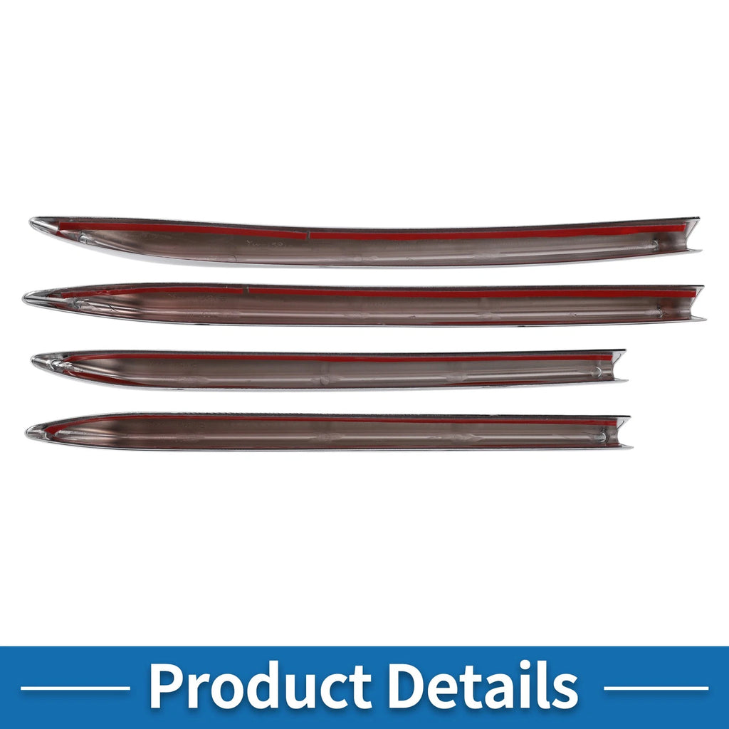 Set of 4 Headlight Trim Bezels for Mercedes-Benz E-Class E200 