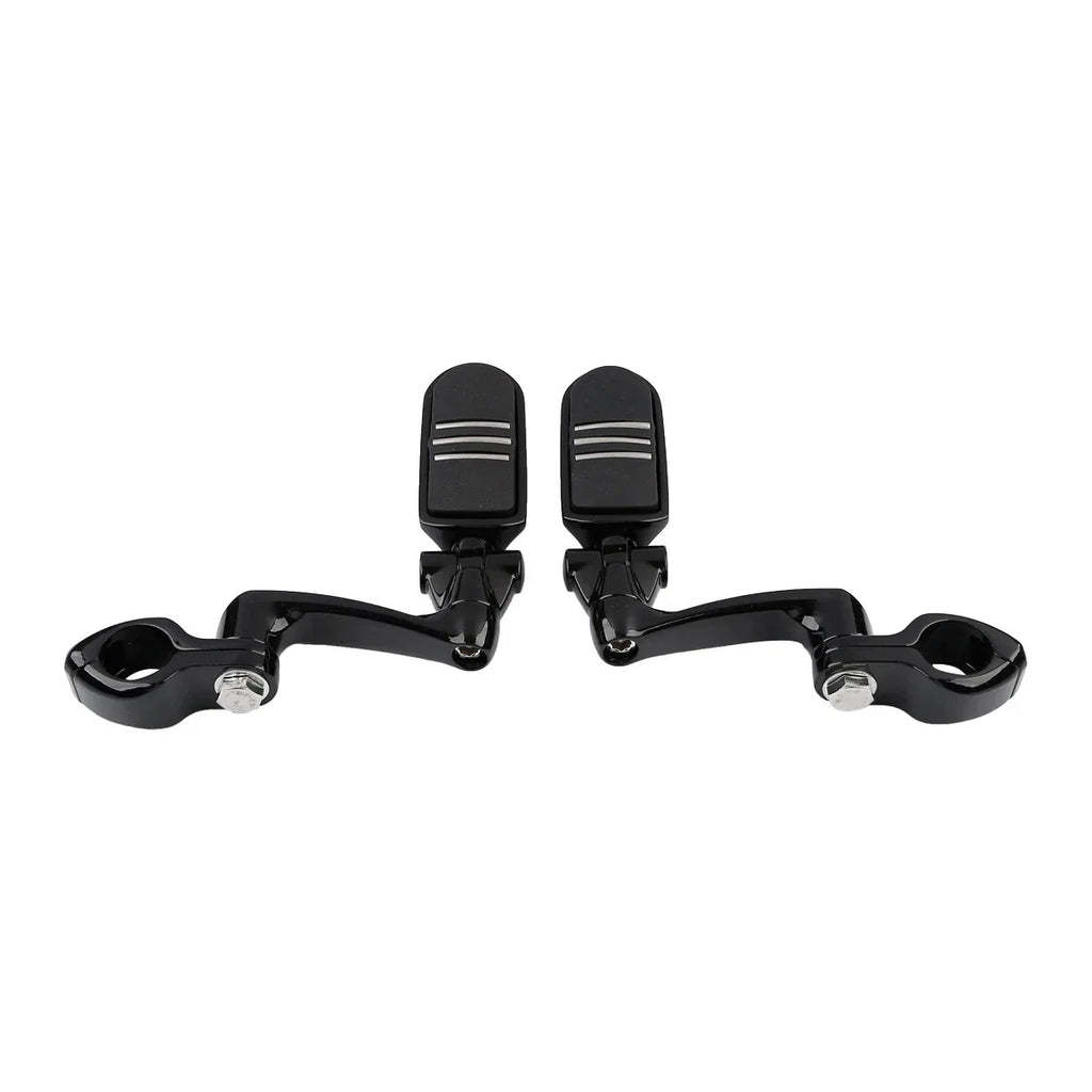 1-1/4 in Highway Engine Guard 360 Adjustable Footpegs for Harley Touring