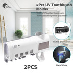 Toothbrush Sterilizer UV for Bathroom USB Solar Charging Holder